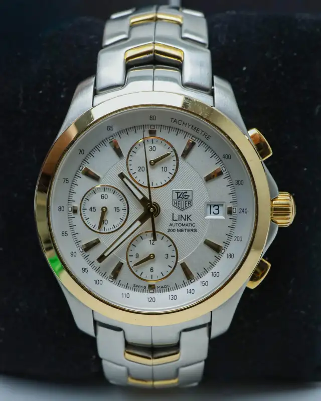 Tag Heuer Link Chronograph Two Tone Stainless Steel & 18kt Gold