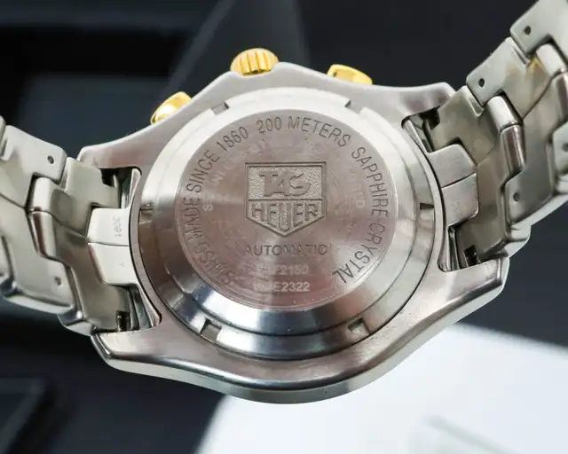 Tag Heuer Link Chronograph Two Tone Stainless Steel & 18kt Gold - Photo 7