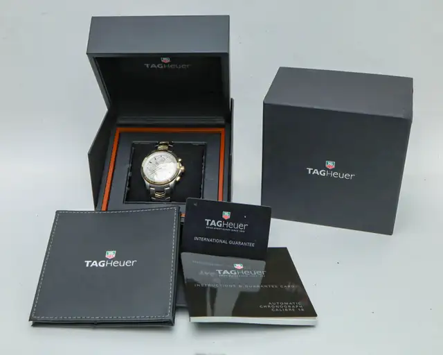 Tag Heuer Link Chronograph Two Tone Stainless Steel & 18kt Gold - Photo 8