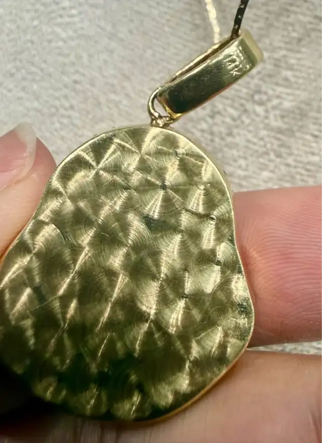Jade/Diamonds Happy Buddha 14karat Pendant - Photo 2