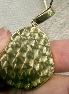 Jade/Diamonds Happy Buddha 14karat Pendant - Photo 2