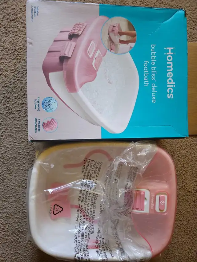 HoMedics Bubble Bliss Deluxe Footbath – Like New! - Photo 2