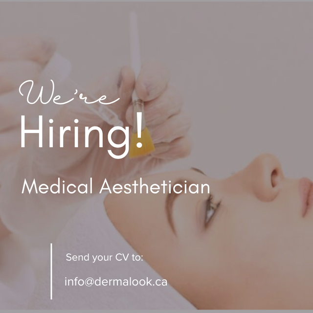 Hiring Aesthetician part time