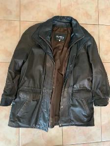 Manteau hiver cuir doublé