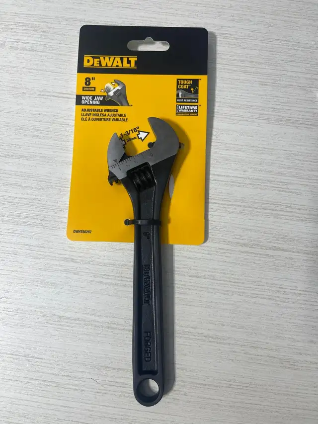 DEWALT 8' Adjustable Wrench