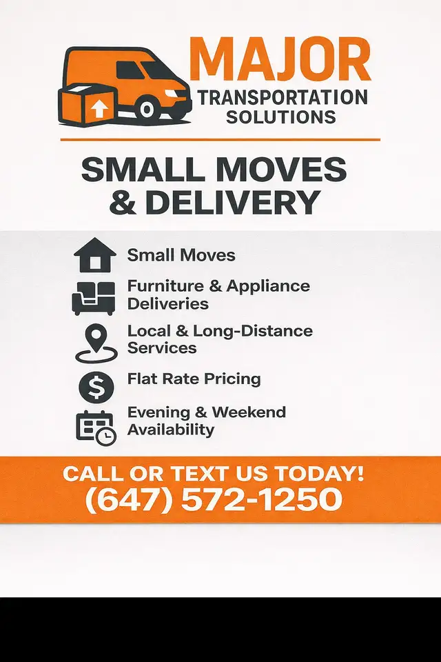 ReliabMoves & Delivery Services -  Transportation Solutions