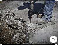 concrete restoration worker