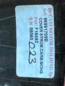 Ducati Performance Carbon Fiber gauge instrument cover 96991709B - Photo 10