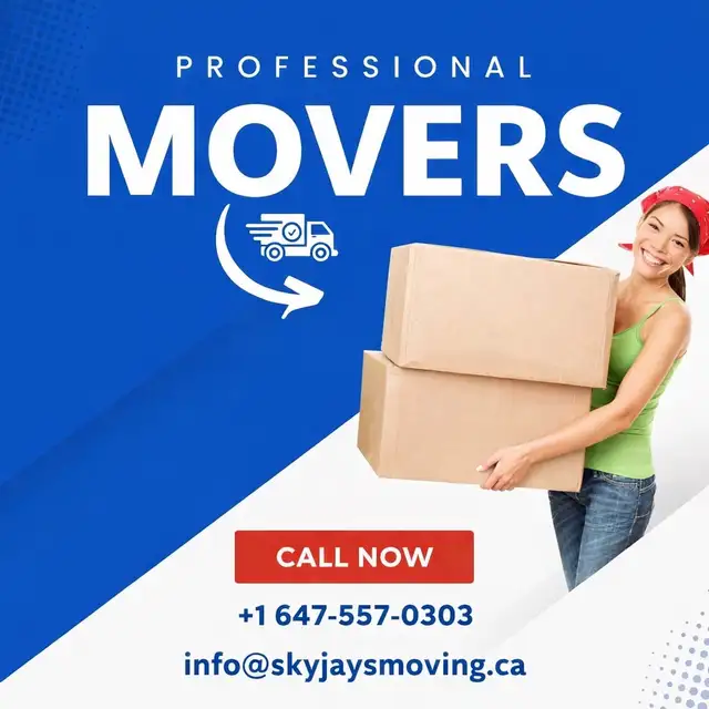 Professional Moving Services by Sky Jays Moving Inc.