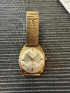 Elgin men’s Swiss made gold band watch - Photo 3