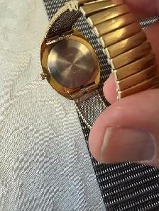 Elgin men’s Swiss made gold band watch - Photo 4