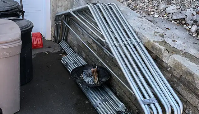 désinstallation tempo / car shelter removal