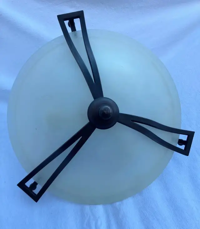 CEILING LAMP - 'RUBBED' ANTIQUE BROWN - Photo 3