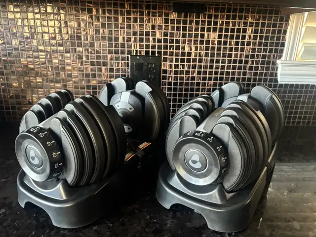 Brand New set of  Bow Flex  552 adjustable dumbbells