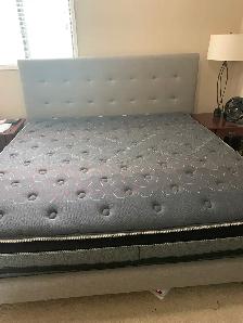 King Side Bed Headboard and Frame….$200 - Photo 3