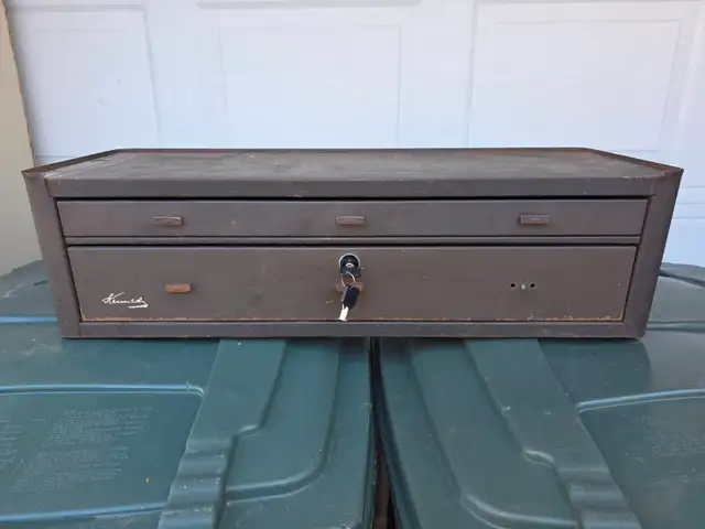 Kennedy 2 Drawers Toolbox Intermediate Tool Cest Divider W 2 Key