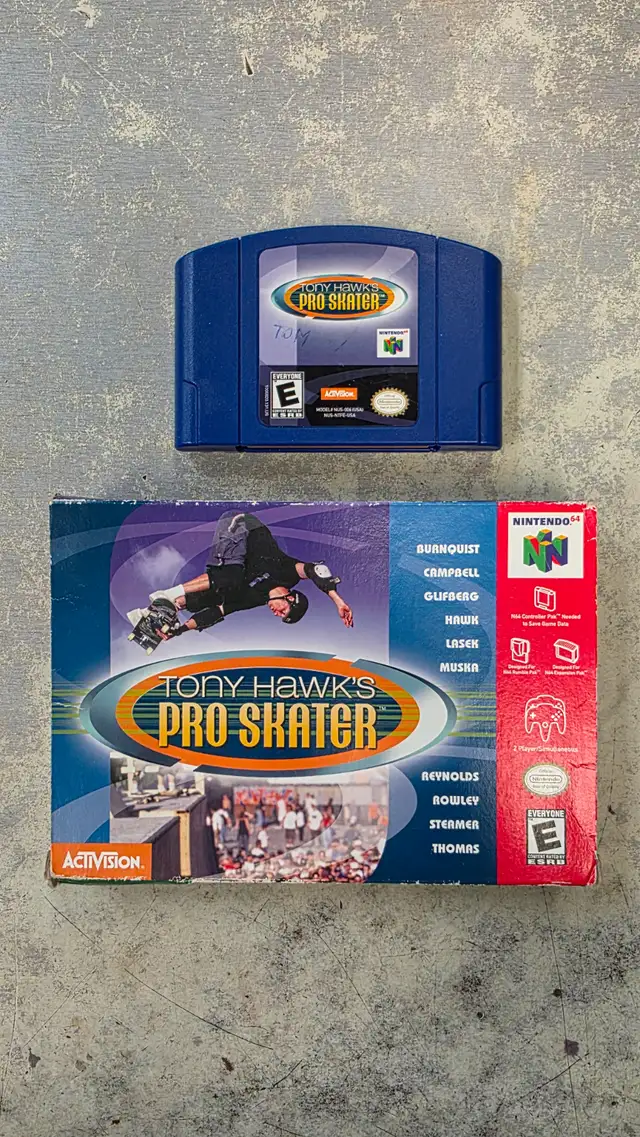 Tony Hawk's Pro Skater Nintendo 64 in Box