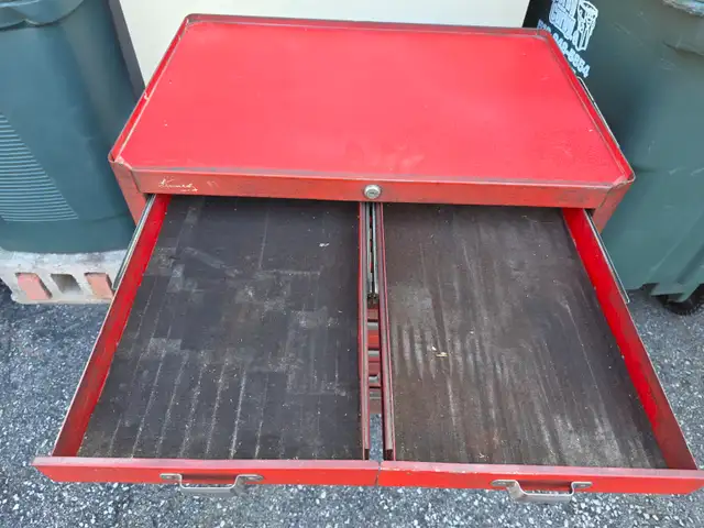 Kennedy 8 Drawers Rolling Toolbox Antique Very Rare Wide Wheels - Photo 9