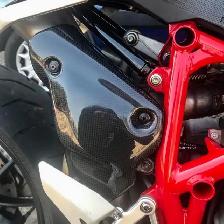 Ducati Performance Carbon Fiber Exhaust Heat Shield servo cover