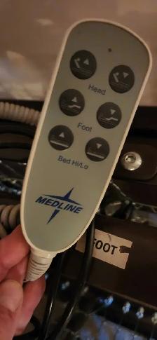 medline electric medical bed with remote - Photo 3