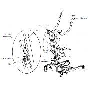 Used Invacare Reliant 350 Stand-Up Lift with Manual Low Base - Photo 7