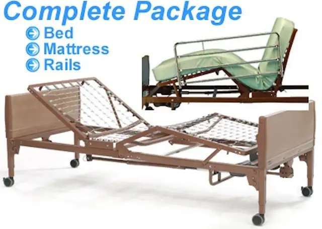 Used Full Electric Medical Hospital Bed With Mattress, & Rails - Photo 5