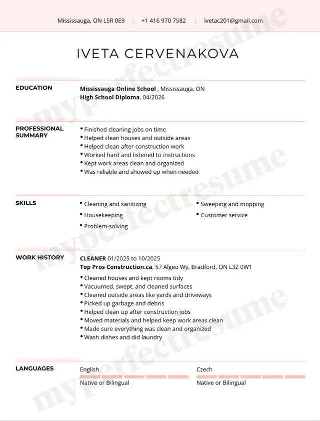 looking for full time job ( not hiring)