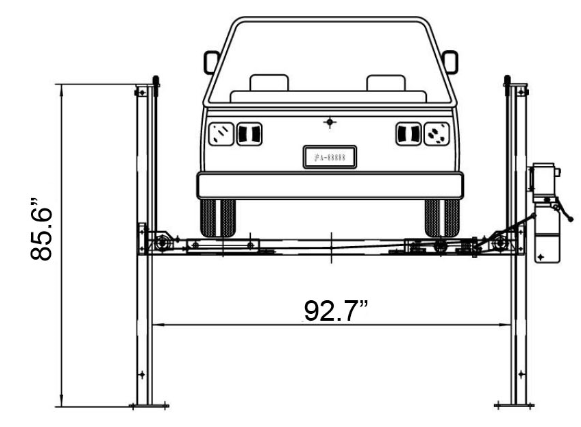 9000 lbs Four Post Auto Lift Garage Car Hoist