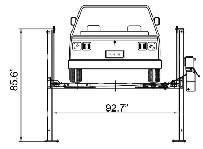 9000 lbs Four Post Auto Lift Garage Car Hoist