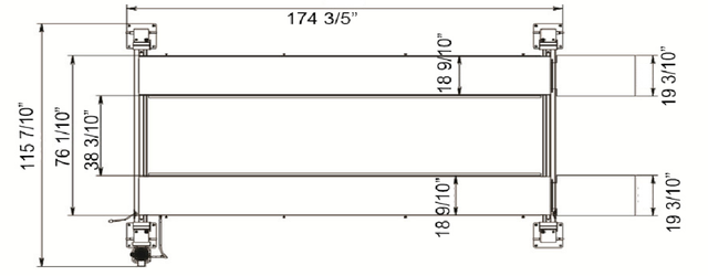 9000 lbs Four Post Auto Lift Garage Car Hoist - Photo 3