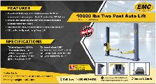 Two Post Car Lift 10,000 lb Capacity – Professional Grade - Photo 2