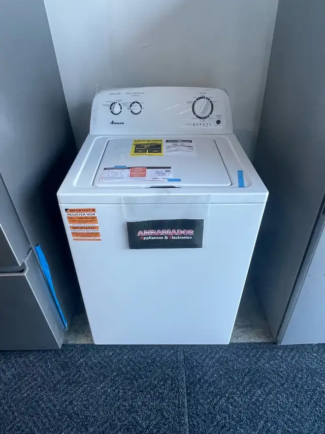 NEW Amana 27.5" Top Load Washer With Agitator (4.0 Cu.Ft)