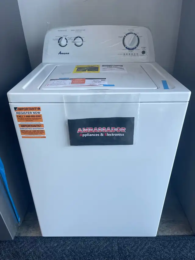 NEW Amana 27.5" Top Load Washer With Agitator (4.0 Cu.Ft) - Photo 2