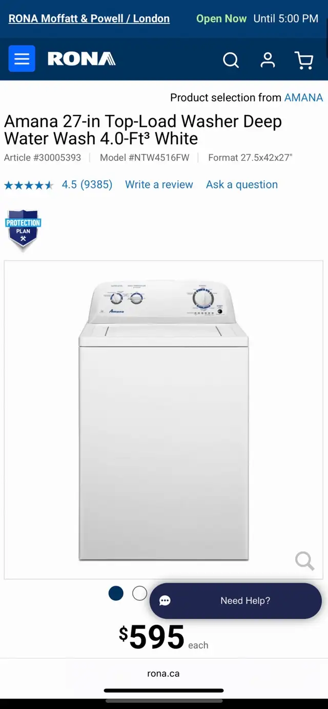 NEW Amana 27.5" Top Load Washer With Agitator (4.0 Cu.Ft) - Photo 9