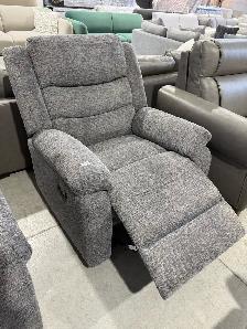Grey fabric manual recliner - Photo 2