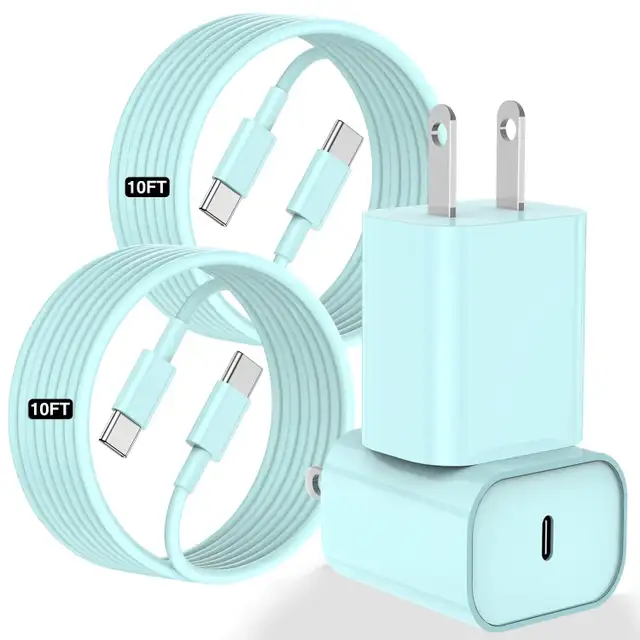 (New)USB C Charger for iPhone 17 16 15,10FT USB C Cable and USB