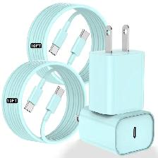 (New)USB C Charger for iPhone 17 16 15,10FT USB C Cable and USB
