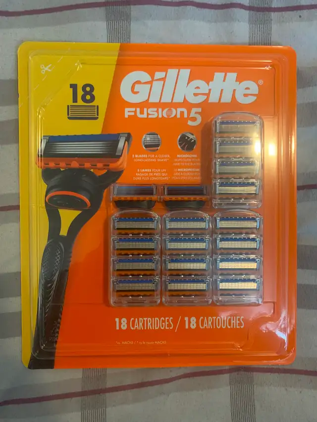 Gillette Fusion 5 / 18 Cartridges (New and Sealed)