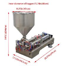 100-1000ml 2 Nozzles Paste Liquid Filling Machine 160403 - Photo 2