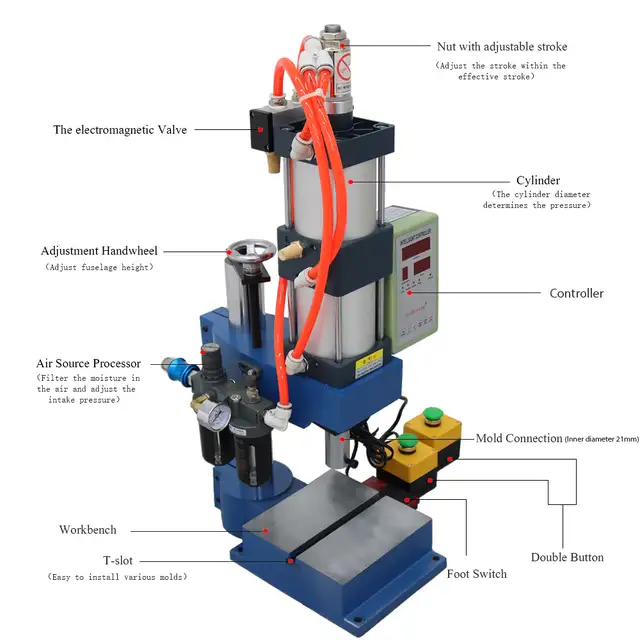 2205lbs Pressure Pneumatic Punch Milling Machine 230552 - Photo 4