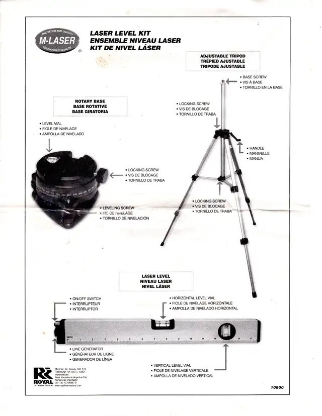 Laser Level Kit $25.00