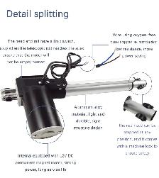 Linear Actuator 12V DC 6000N Electric Push Rod DC Motor 021362 - Photo 6