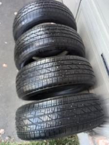 4 tires FIRESTONE 225/60/R17 all season.
