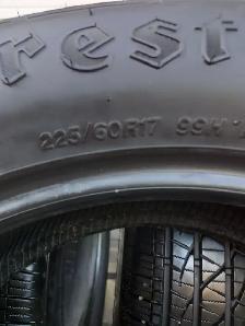 4 tires FIRESTONE 225/60/R17 all season. - Photo 3