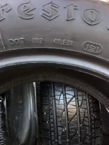 4 tires FIRESTONE 225/60/R17 all season. - Photo 5
