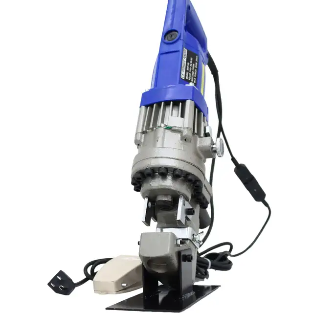 110V Electric Hydraulic Hole Puncher Machine 5 Dies 134039