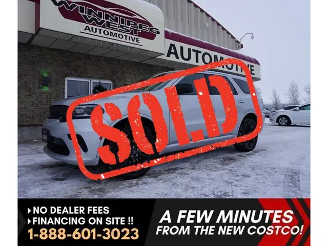 2023 Dodge Durango SXT AWD FULL 7-PASS WITH 3RD ROW, VERY CLEAN
