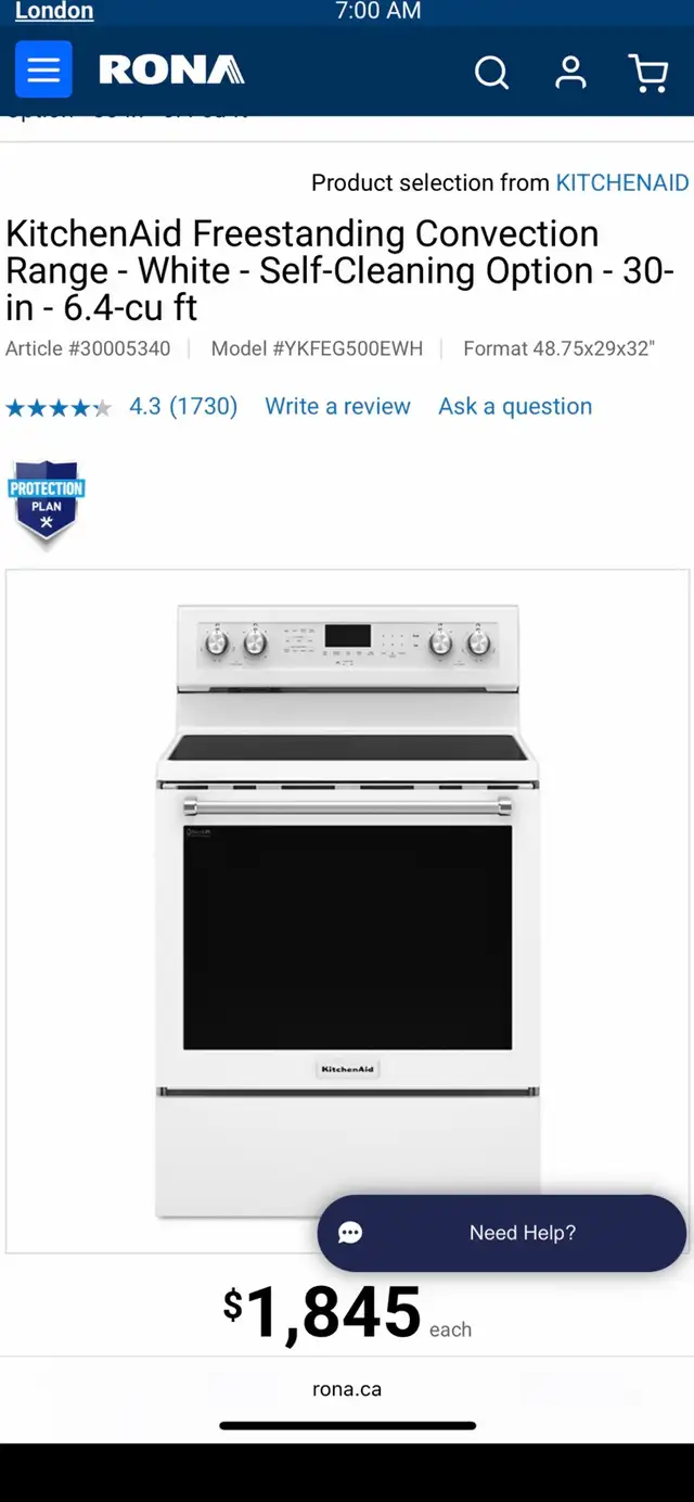NEW 30" KitchenAid Electric Range Stove (Self Clean & Convectio - Photo 10