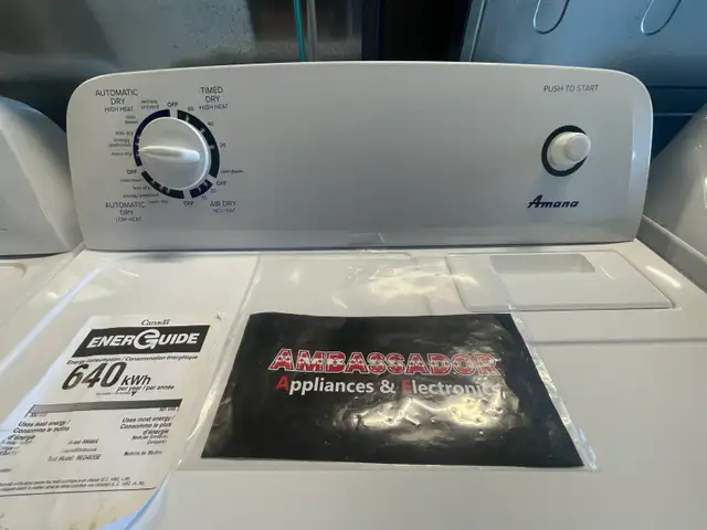 NEW Amana Top Load Washer & Dryer Set (White) - Photo 7