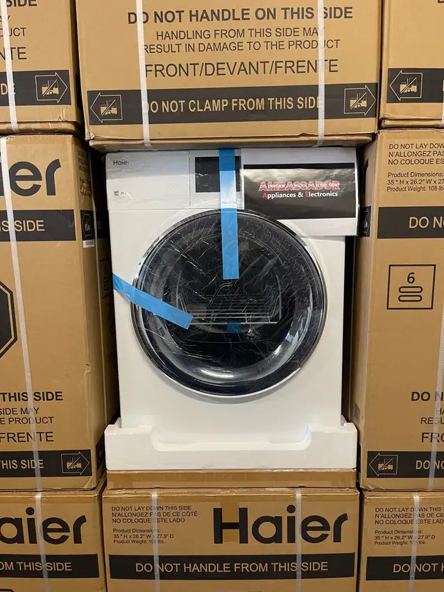 NEW‼️24" Haier Front Load Electric Dryer With Wi-Fi (4.1 Cu.Ft)